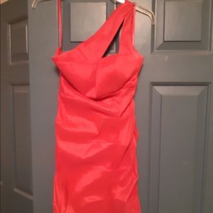Hot pink dress